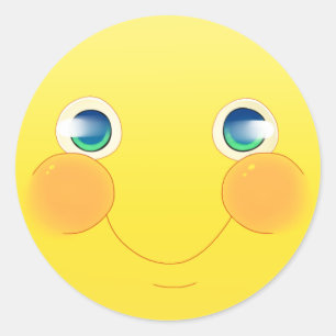 Redonda Pegatina feliz