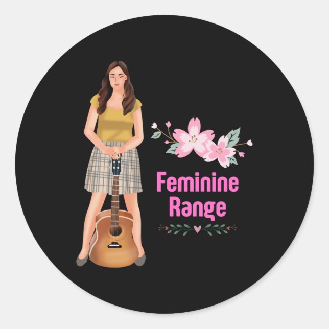 Redonda Pegatina Feminine Range 4 (Anverso)
