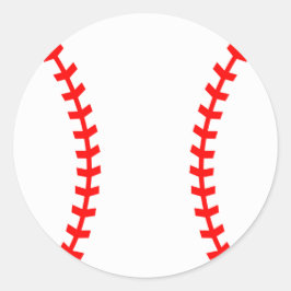 Redonda Pegatina Fiesta de béisbol, Pegatina de cumpleaños