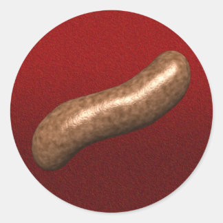 Redonda Pegatina Fiesta de salchicha