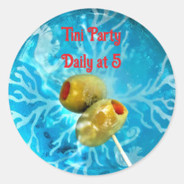 Redonda Pegatina Fiesta Tini