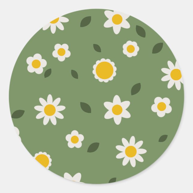Redonda Pegatina floral - Bloom & Stick (Anverso)