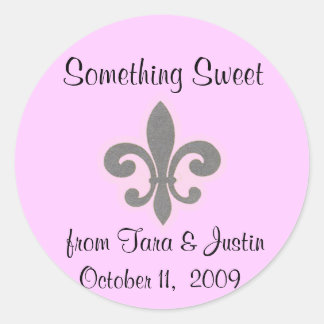 Redonda Pegatina Fluer di Lis Favor