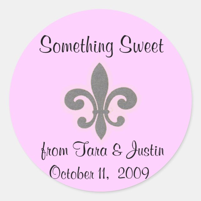 Redonda Pegatina Fluer di Lis Favor (Anverso)