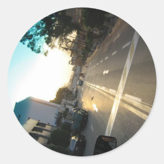 Redonda Pegatina fotográfico
