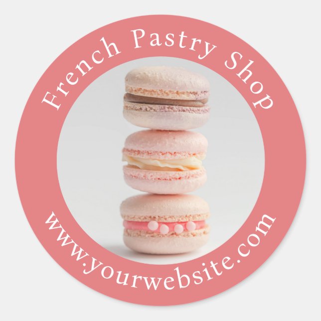 Redonda Pegatina fotográfico de última generación (Anverso)