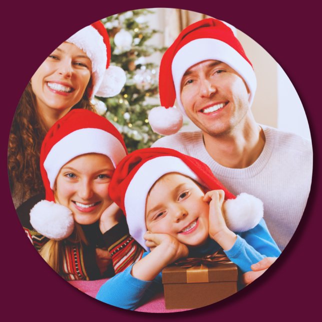 Redonda Pegatina fotográfico personalizado, Pegatina de im (Subido por el creador)