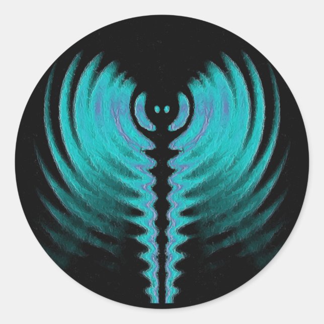 Redonda Pegatina galáctico (Anverso)