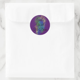Redonda Pegatina Galaxy Faith