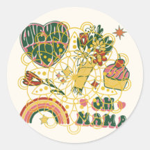 Pegatina geft divertido para el día de la madre