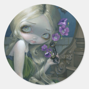 Redonda pegatina "Geraniums"