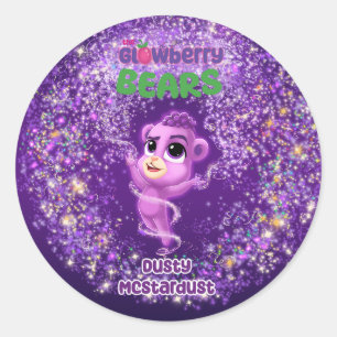 Redonda Pegatina Glowberry Bears Dusty MCstarpolvo