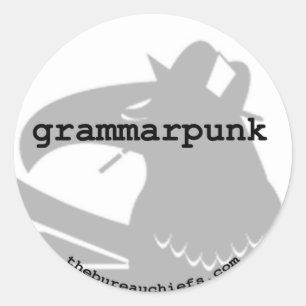 Redonda Pegatina Grammarpunk