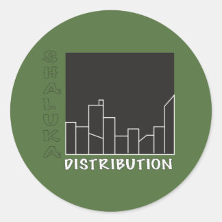 Redonda pegatina "Gran Ciudad" Shaluka