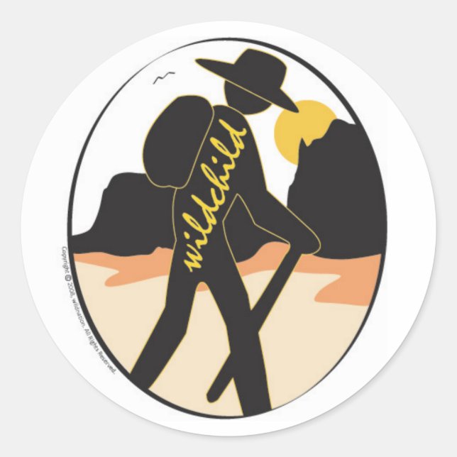 Redonda Pegatina grande (Anverso)