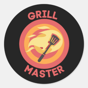 REDONDA PEGATINA -GRILL MASTER