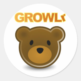 Redonda PEGATINA GROWLr