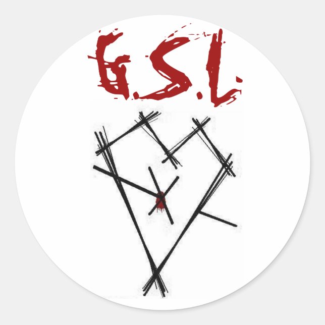 Redonda Pegatina GSL (Anverso)