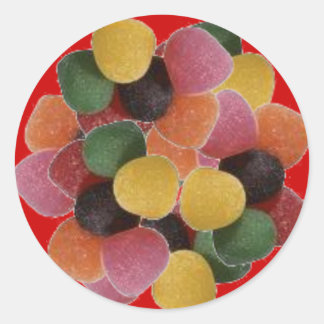 Redonda Pegatina Gumdrop
