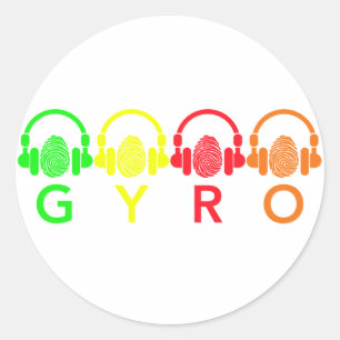Redonda Pegatina GYRO