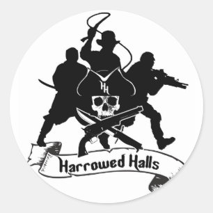 Redonda Pegatina Harrown Halls