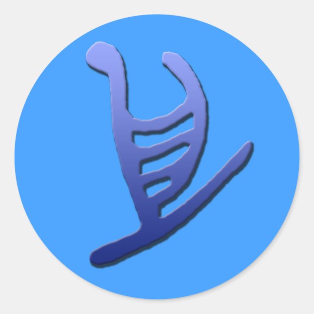 Redonda Pegatina hawaiano Ougatgyph (Anverso)