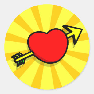 REDONDA PEGATINA HEART ARROW