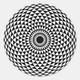 Redonda Pegatina hipnótico