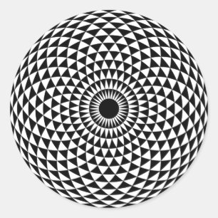 Redonda Pegatina hipnótico