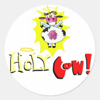 REDONDA PEGATINA HOLY COW