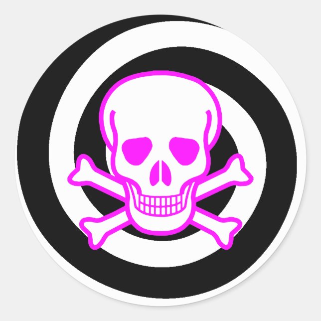 Redonda Pegatina HYPNO SKULL (Anverso)