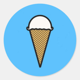 Redonda Pegatina Ice Cream