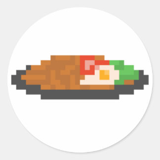 Redonda Pegatina Indomie Pixel