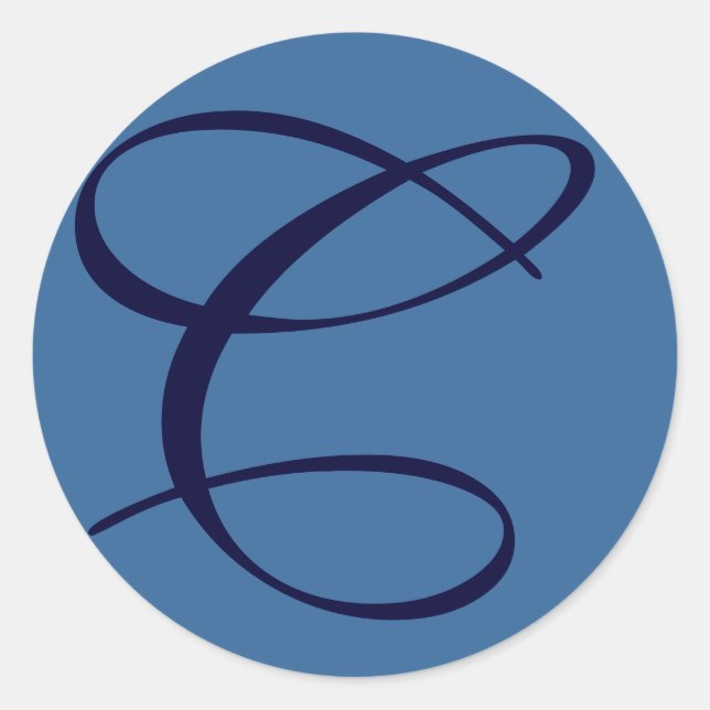 Redonda Pegatina inicial de C (Anverso)