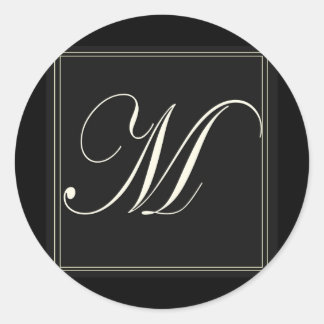 Redonda Pegatina inicial M