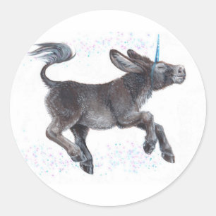 Redonda pegatina "Inner Unicorn"