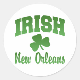 Redonda Pegatina irlandés de Nueva Orleans