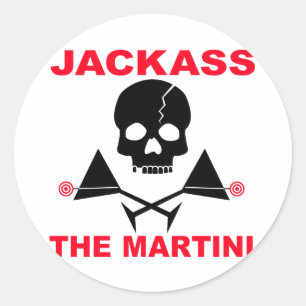 Redonda Pegatina - JACKASS, El Martini