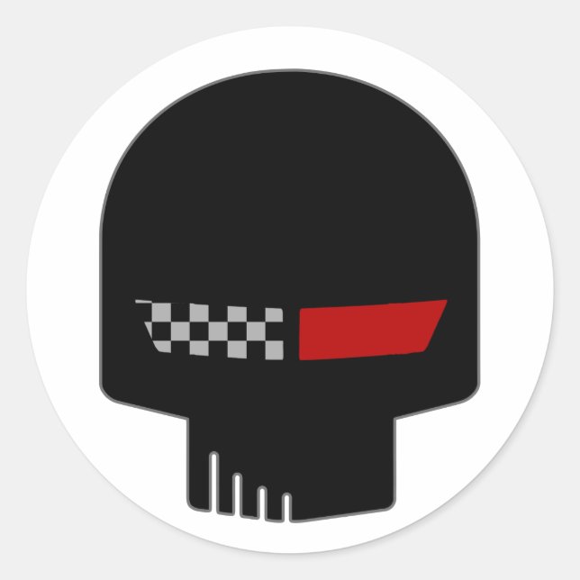 Redonda Pegatina JAKE Corvette C4 (Anverso)