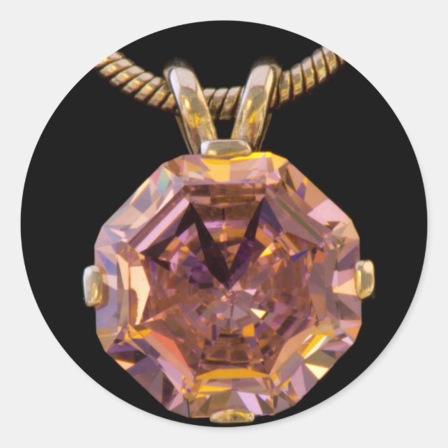 Redonda Pegatina Jewels (Anverso)