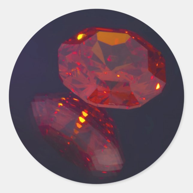 Redonda Pegatina Jewels (Anverso)