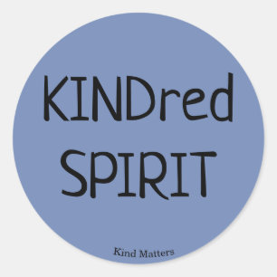 Redonda Pegatina KINDred SPIRIT
