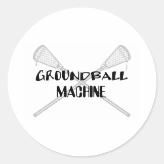 Redonda Pegatina Lacrosse Smack LAX Groundball