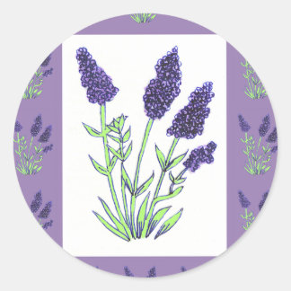 Redonda Pegatina Lavender
