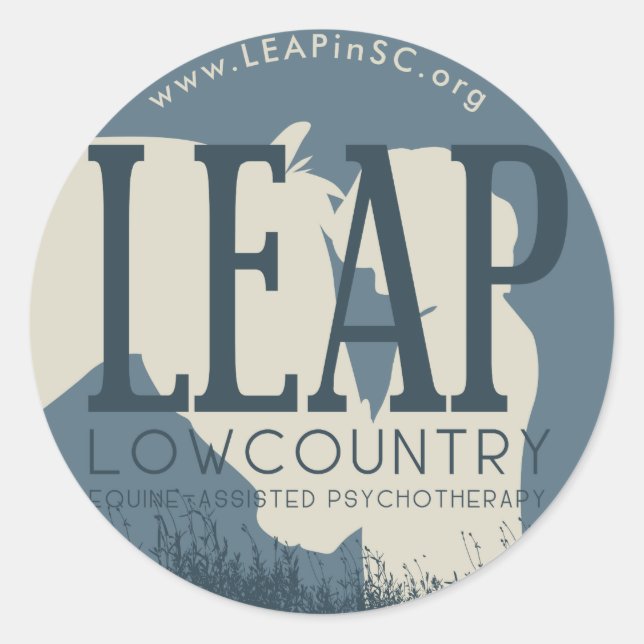 REDONDA PEGATINA LEAP (Anverso)