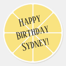 Pegatina Lemon Slice