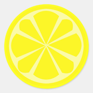 Redonda Pegatina Lemon Slice