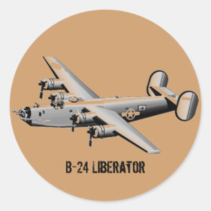 Redonda Pegatina Liberador B-24