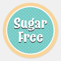 Pegatina libre de azúcar