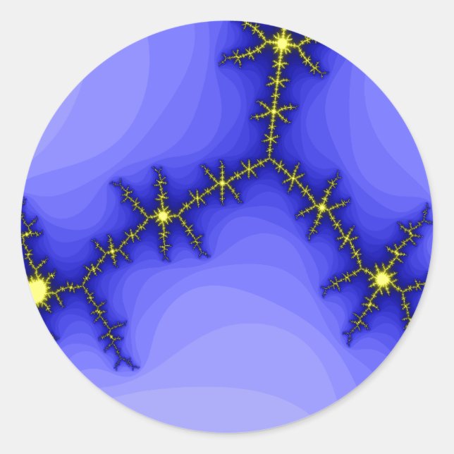 Redonda Pegatina Lightning Strike (Anverso)